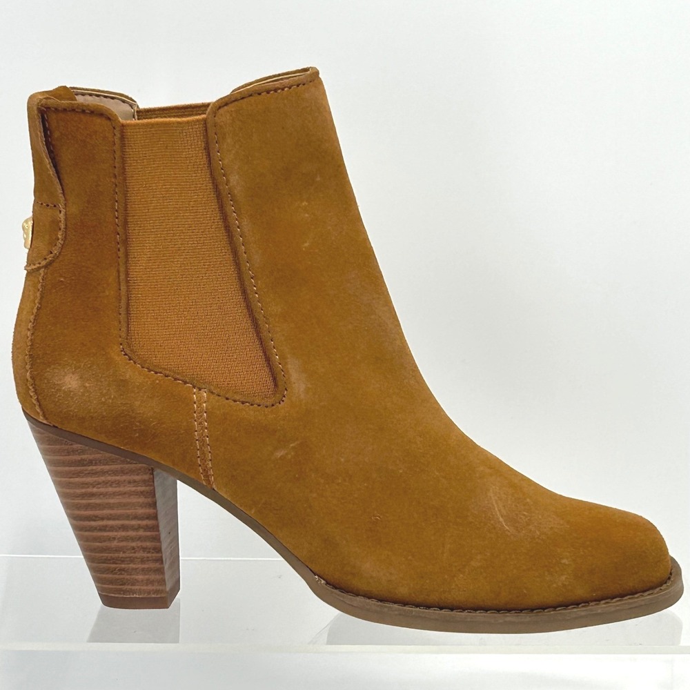 Aerosoles Size 6.5 Brown Suede Leather Ankle‎ Boot Heels Women's Lido